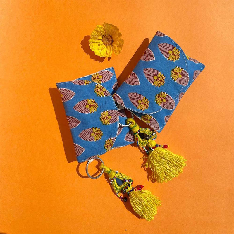Neon Blue Easy-to-carry Pouch