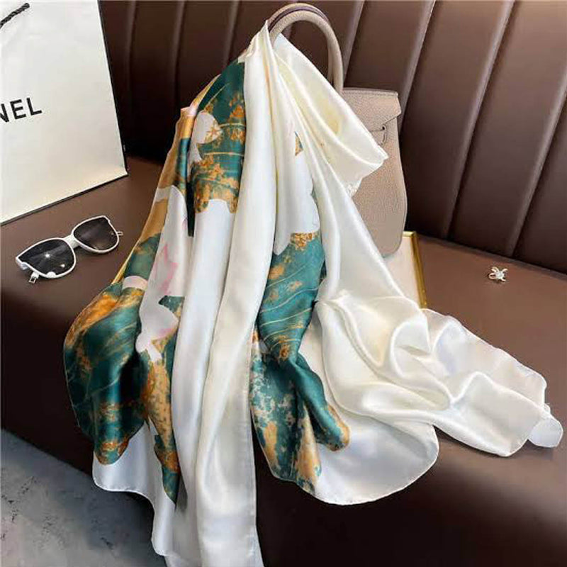 Floral Fantasia Satin Stole