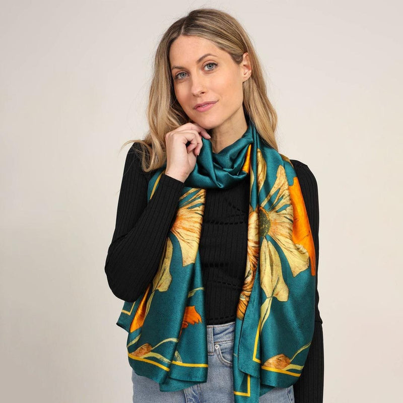 Nostalgic Noir Satin Stole