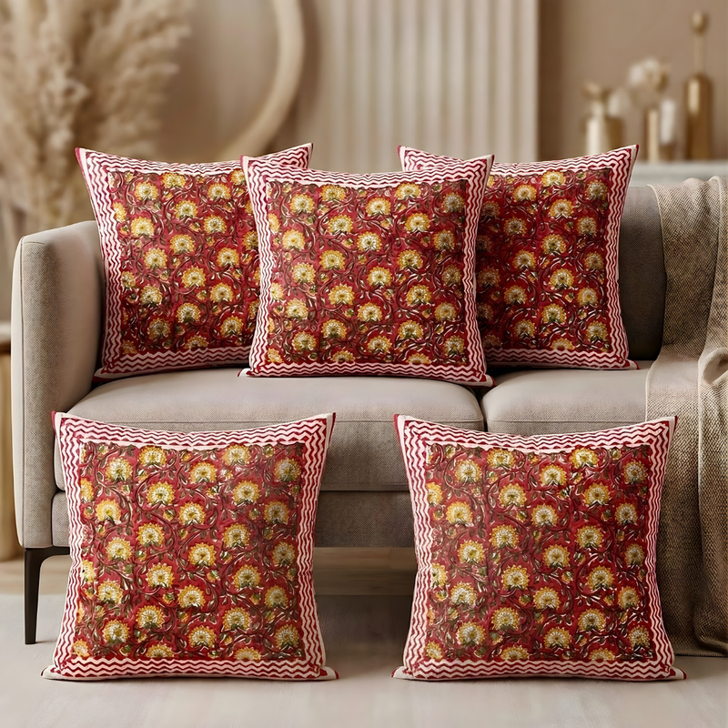 Cushion Covers -  Bahaar  (set of 5)