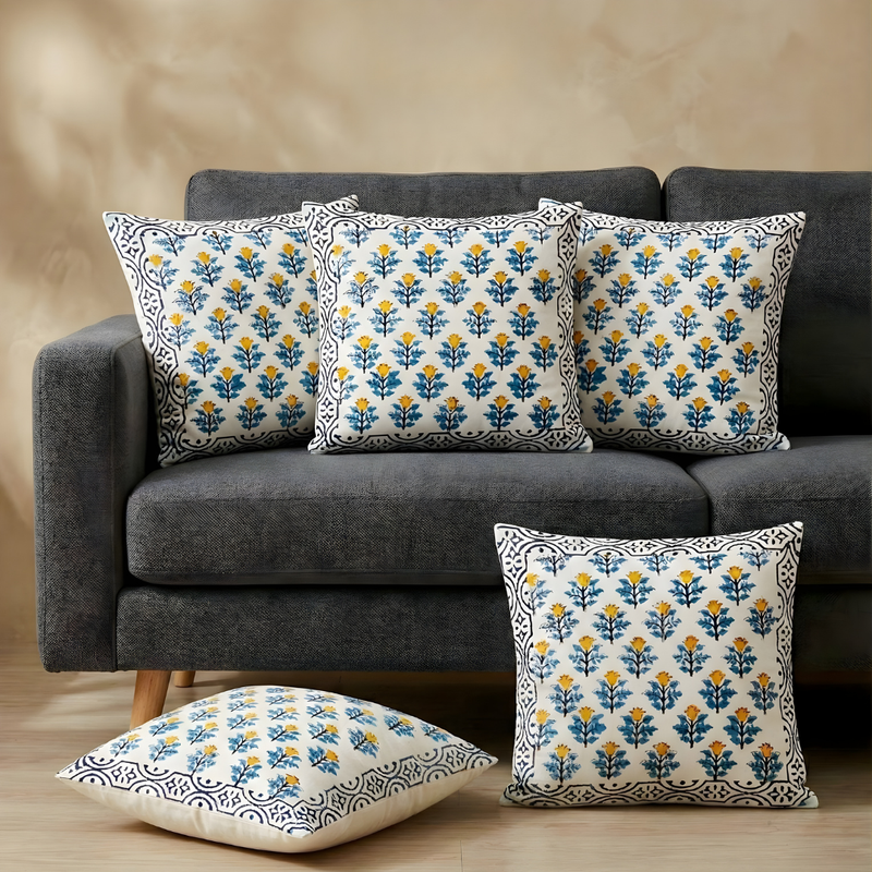Cushion Covers -  Basant  (set of 5)