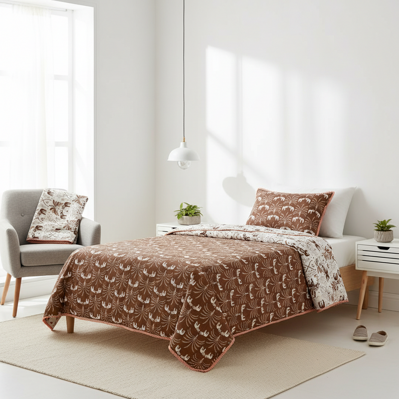 Jungle Saaya Reversible Cotton Dohar Set (Pack of 2)