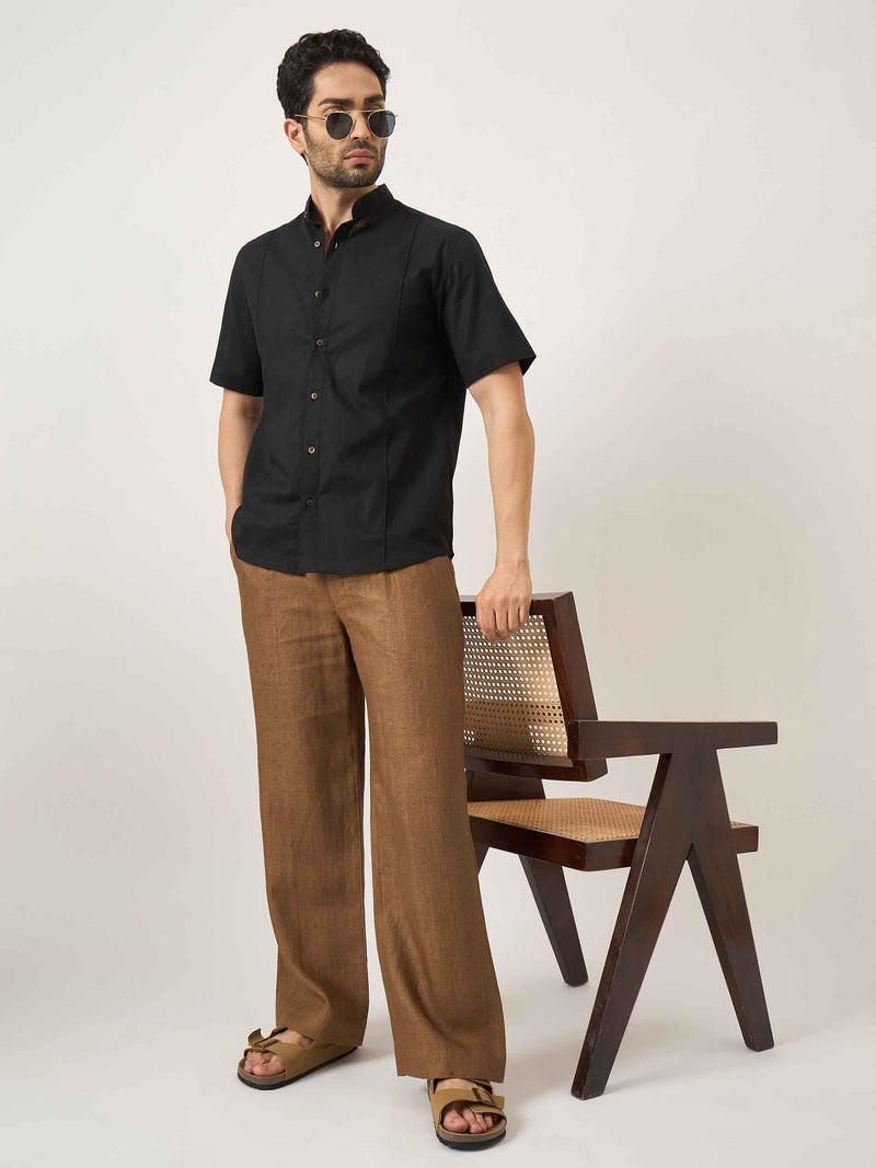 Earth Brown 100% Linen: Classy and Comfortable Pants