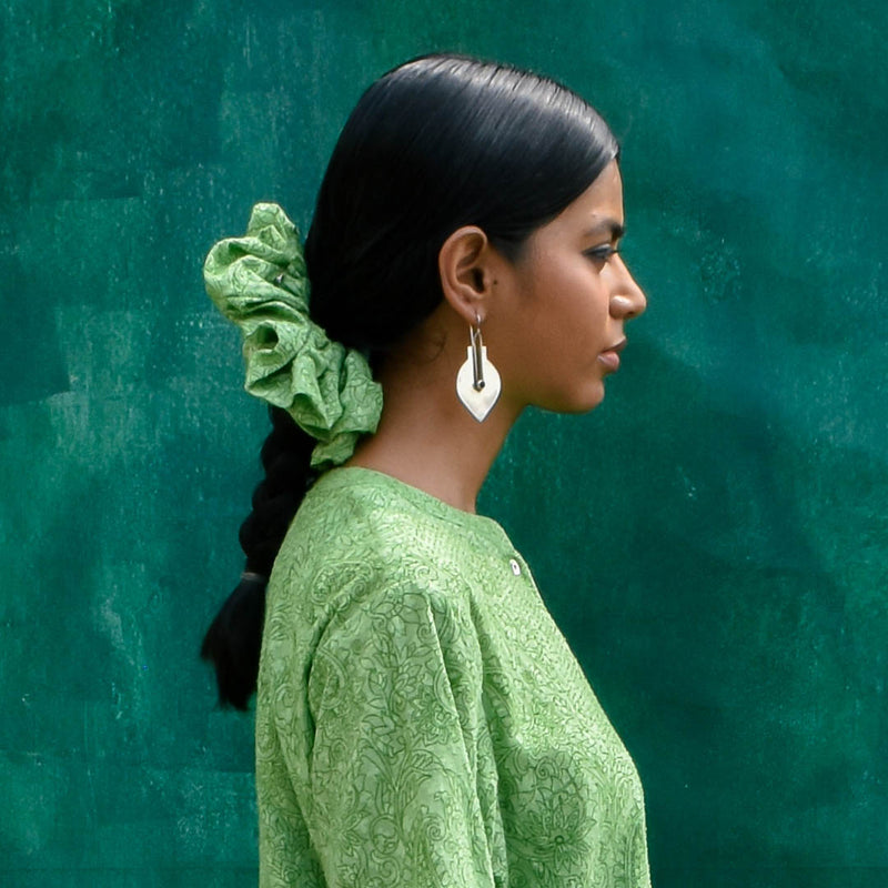 Hellebore Scrunchie - Oversized
