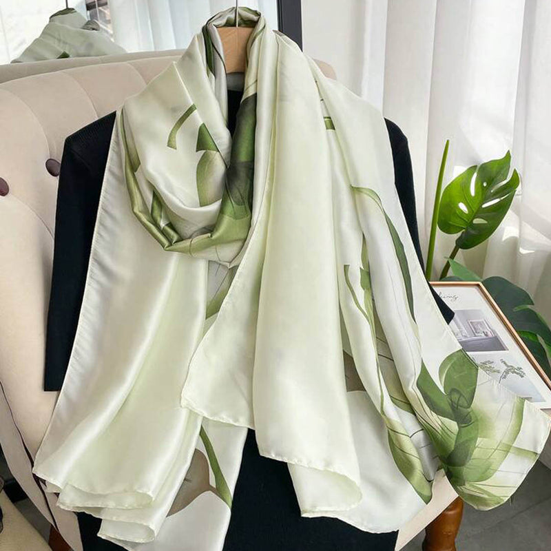 Foliage Fantasy Satin Stole
