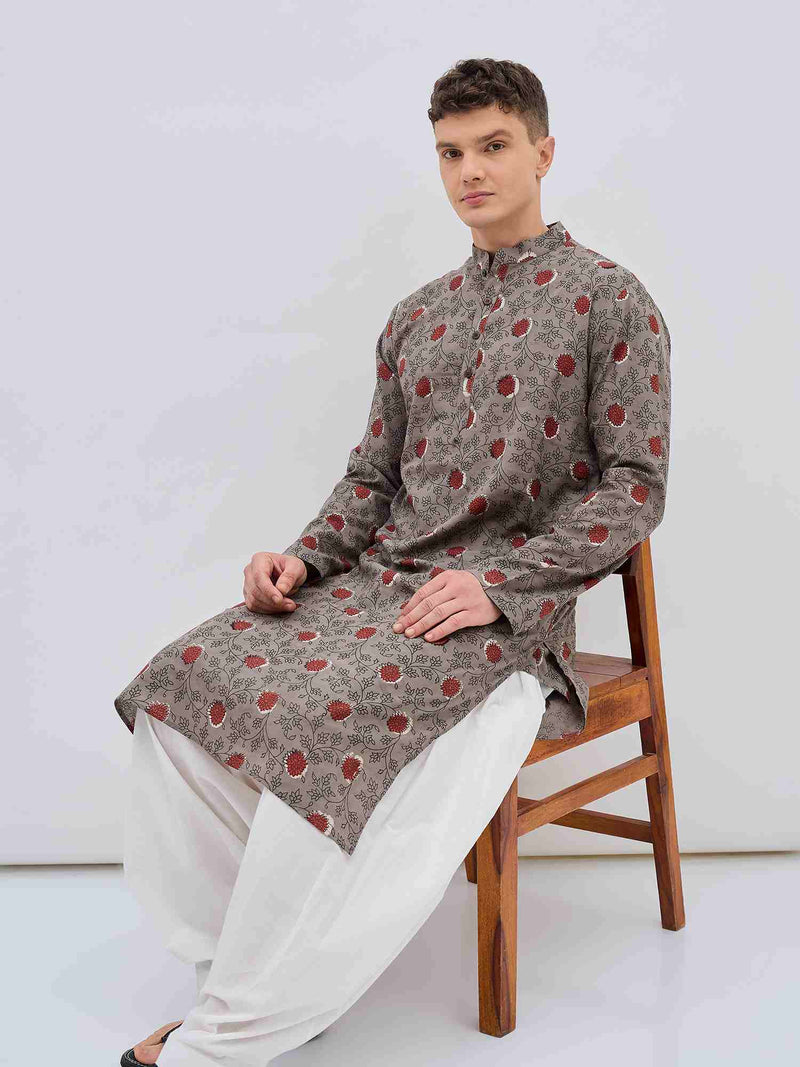 Grey Kurta and Salwar (set of 2)