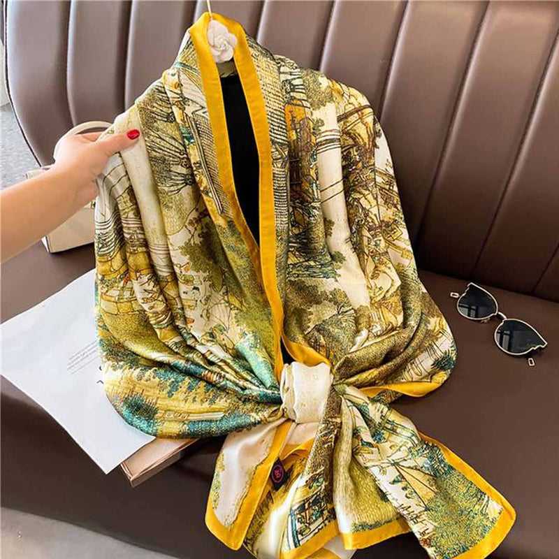 Golden Eden Satin Stole