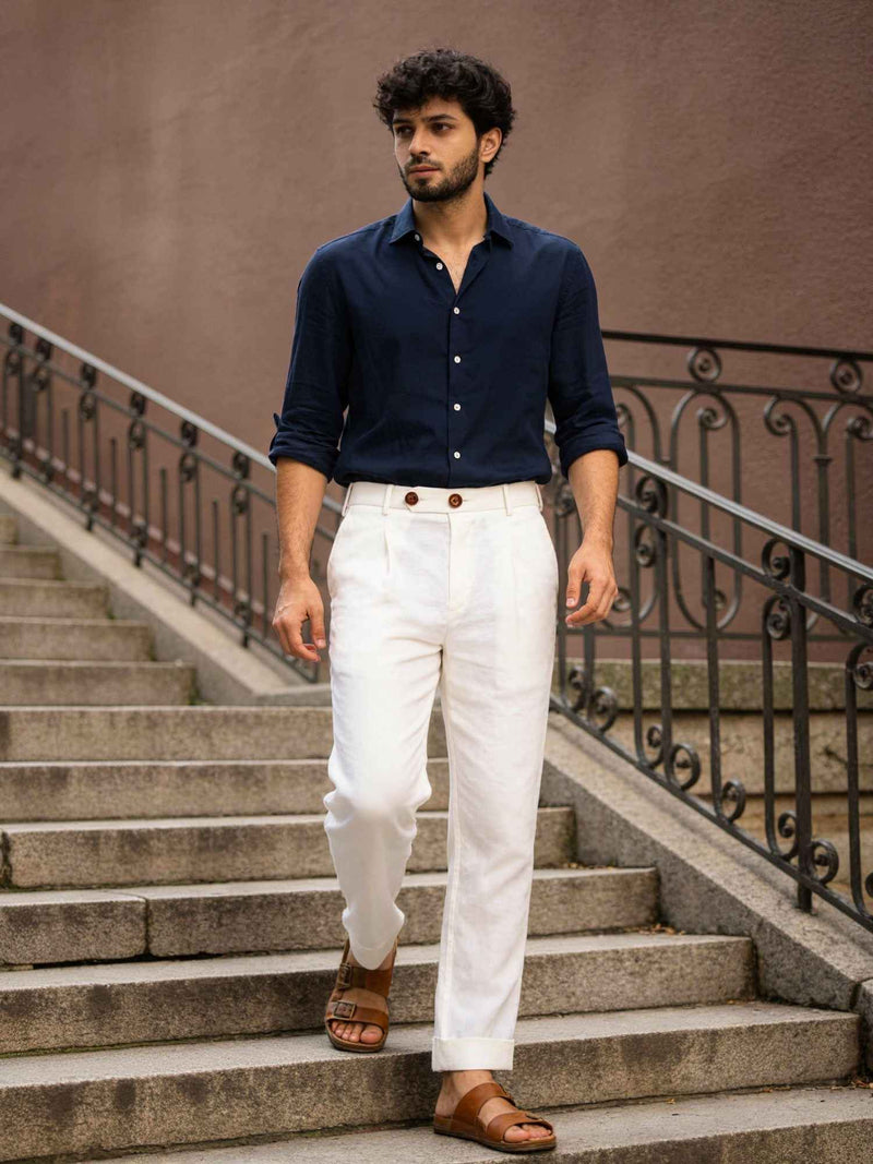 OG White : Classy and Comfortable Linen Pants