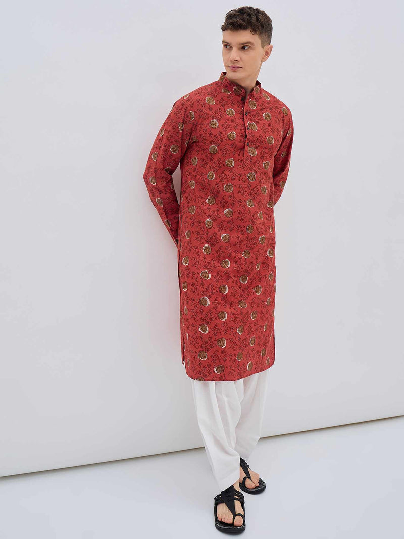 Orange Kurta and Salwar (set of 2)