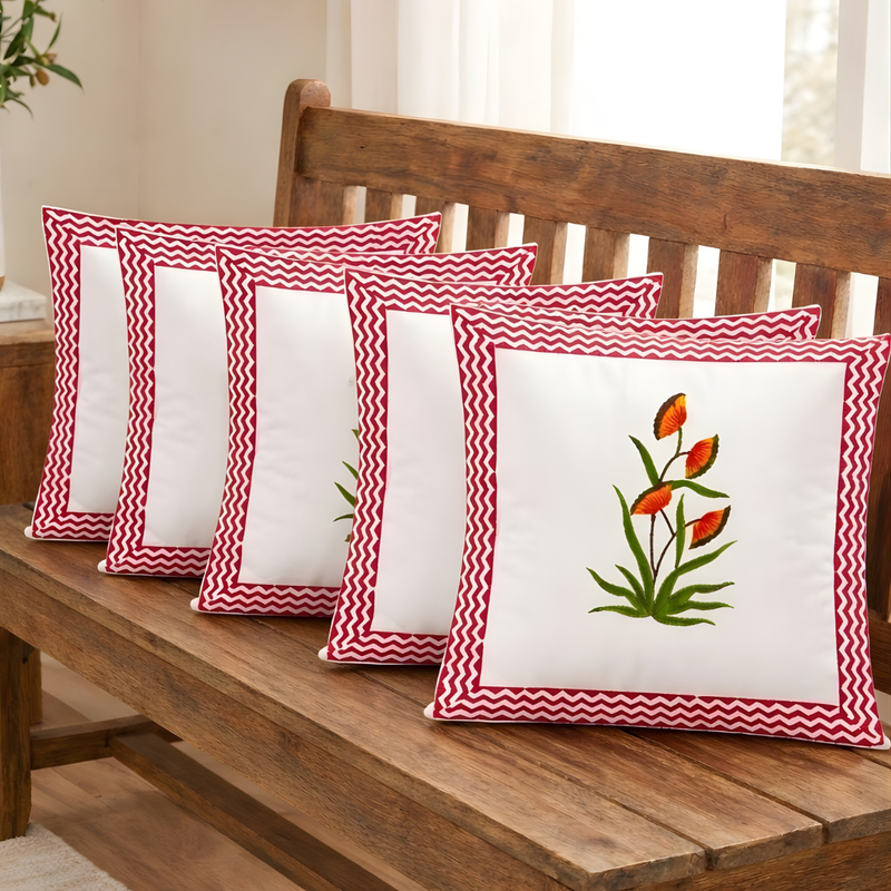 Cushion Covers -  Pankhudi (set of 5)