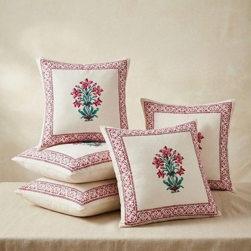 Cushion Covers -  Phooldaan (set of 5)