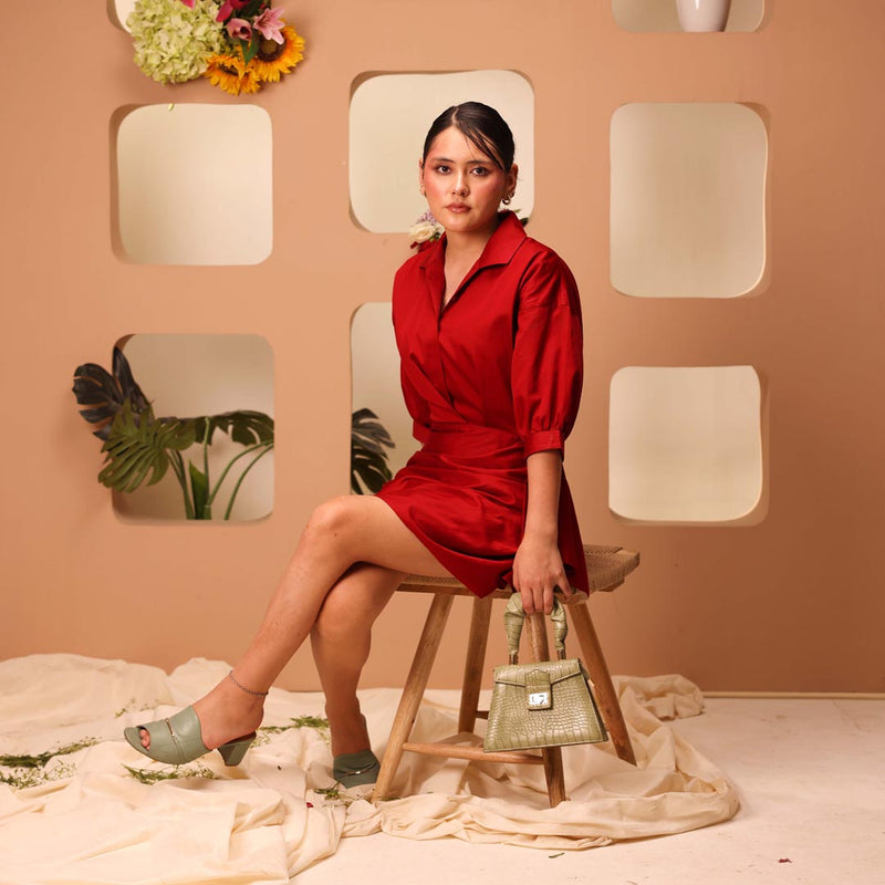 Scarlet Grace Asymmetrical Cotton Dress