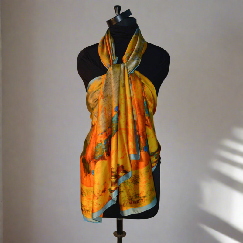 Marigold Reverie Satin Stole