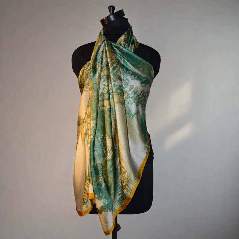 Vintage Vibes Satin Stole