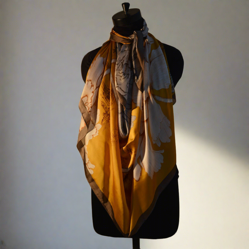 Crimson Canvas Satin Stole