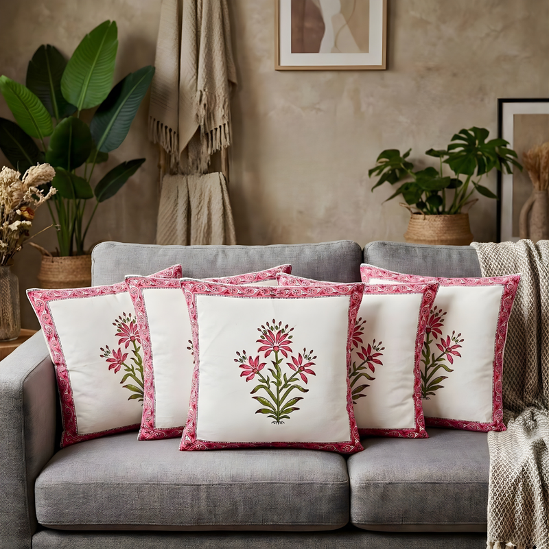 Cushion Covers -  Surkh (set of 5)