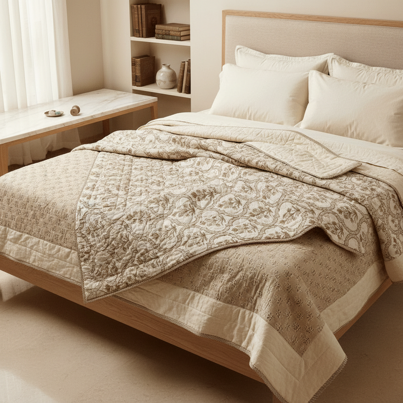 Sutra Reversible Cotton Dohar Set (Pack of 2)