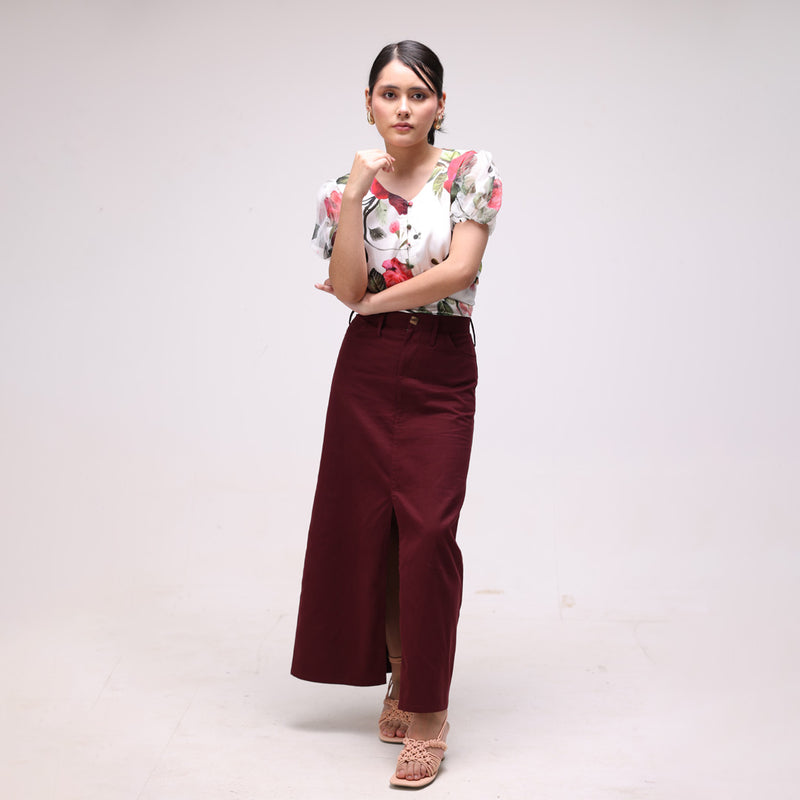 Marvalora Co-ord set of Skirt and Top