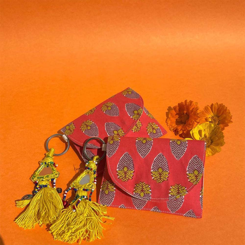 Neon Orange Easy-to-carry Pouch
