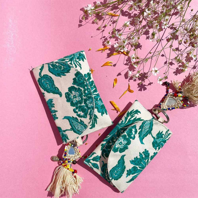 Turquoise Easy-to-carry Pouch