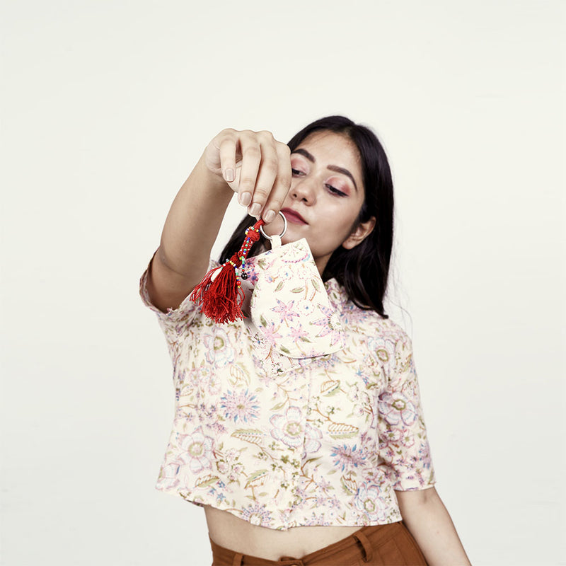 Off-white Cotton Crop Shirt